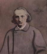 Felix Vallotton Portrait decoratif of Charles Baudelaire Germany oil painting artist